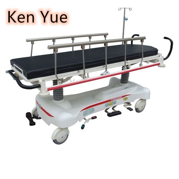 Medical Emergency Ambulance Stretcher Trolley Stainless Steel Adjustable Height