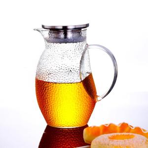 Bird Shaped Drink Pitcher With Lid , Lightweight Glass Juice Pitcher With Handle