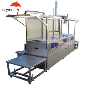 Lifting Function Dual Tank Industrial Ultrasonic Cleaning Line with 77 Liter
