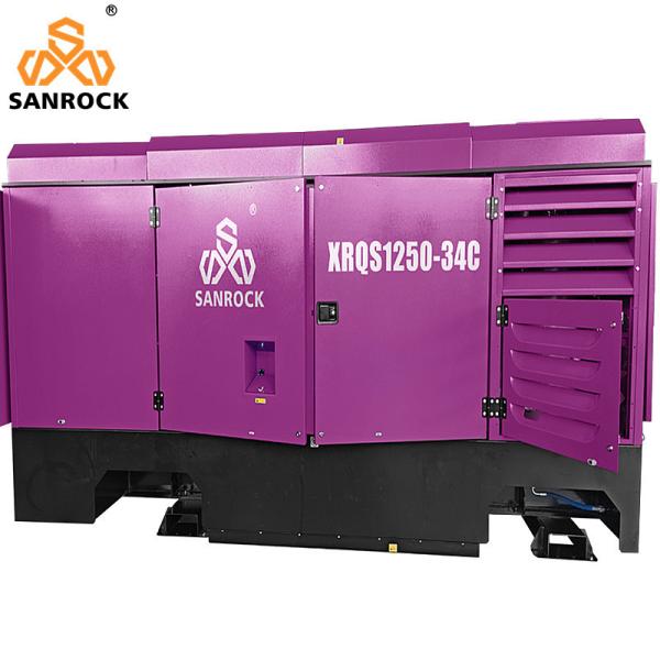 Lubricated Diesel Screw Air Compressor Machine Mobile Air Compressor Speed
