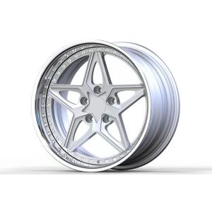 19-inch two-piece custom forged alloy wheels with deep concave type and brushed