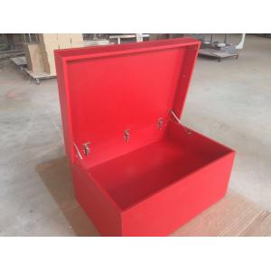 Red Tall Wooden Shoe Cabinet / Customized Size Wooden Sneaker Box Storage