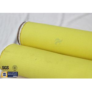 China 3732 Acrylic Coated Fiberglass Fabric Yellow 530GSM Heat Resistant Blanket on sale