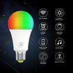 E26 Smart Wifi LED Bulb 5w 10w 15w Remote Control RGB Memory Function Voice