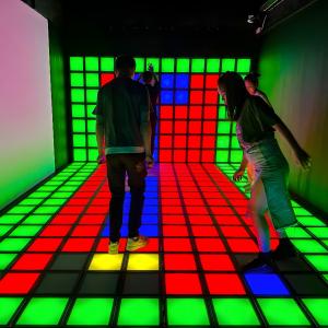 LED Dance Floor Tile Jumping Grid Interactive Game Super Grid Wall And Floor
