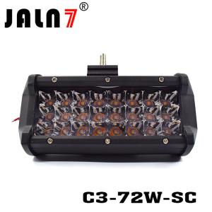 LED Light Bar JALN7 72W 3Rows 2 Colors LED Driving Lamp Super Bright Off Road