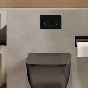 HDPE Full Frame Concealed Cistern with Rectangular Design and Chrome Flush