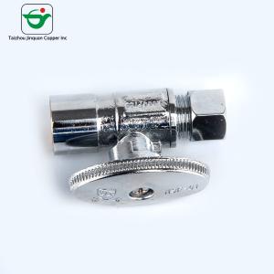 POM Protector Oval Handle 3/8X1/2 Inch CPVC Brass Angle Valve