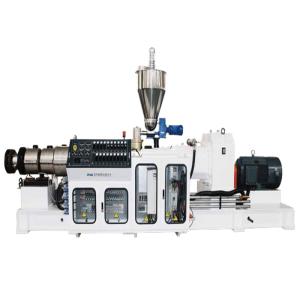 CE Counter Conical Double Screw Extruder Machine