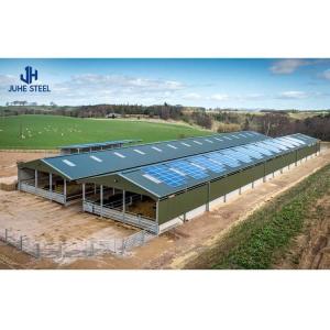 Purlin C/Z Galvanized Steel Q235 Prefabricated Modular Steel Structure Cow House