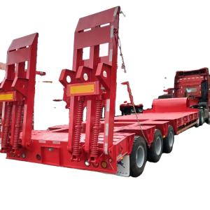 Heavy-Duty Lowbed Semi Trailer For Transporting Oversized Equipment Machinery