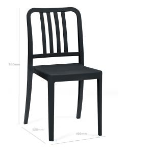 Contemporary Design Stackable Full PP Resin Plastic Dining Chair for Banquet and