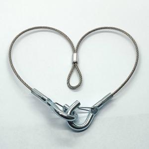 Cheap Two Legs Hanger Wire Galvanized Steel Wire Rope Slings With Soft Eye Loops For Panel Lights for sale