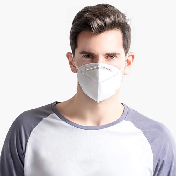 Dust Proof Foldable FFP2 Mask Non Woven Disposable Face Mask With Elastic