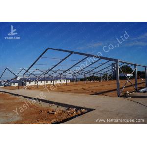 30M Large Clear Span Aluminium Frame Tents White UV Resistant PVC Fabric Top