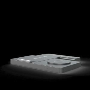 Three Level Foldable Wireless Charging Station 3W Watch Charging Night Light