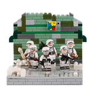 WW2 military action winter German soldier mini figure building block legoinglys