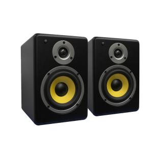 E404 Active Studio Monitor 15Wx2 Wooden Bookshelf Speakers