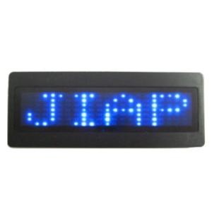 Programmalbe scorlling LED message name badge in Pink LED tagz