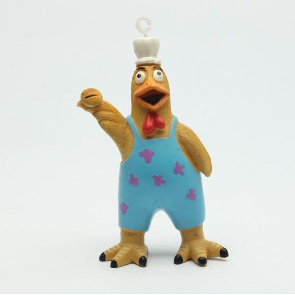 Quality Colorful Rooster  Latex Pet Toys / Adorable Squeaky Rubber Chicken Dog Toy wholesale