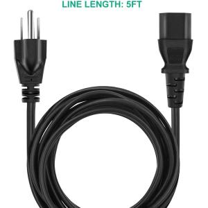 JST Connector 3 Prong TV Cord ISO 14000 PC Fireproof Cooper Material