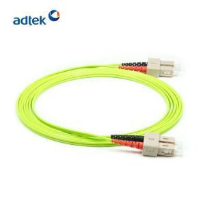 0.9mm SC To SC Multimode Fiber Patch Cable OM5 Duplex LSZH / PVC