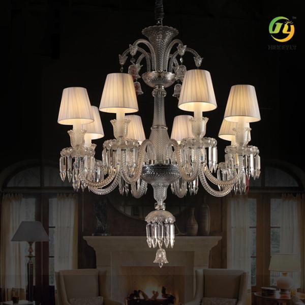 E14 Creative Simple Crystal Candle Chandelier For Nordic Living Room