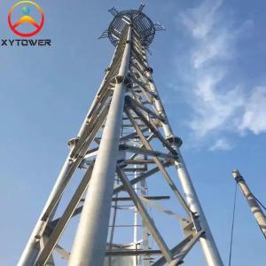 China 3 Legged Lattice Galvanized Steel Tubular 5G Communication Tower on sale