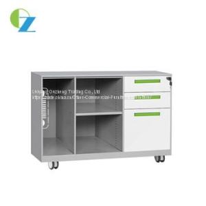 Steel Caddy Cabinet Right 3 Drawer Left Computer CPU Middle Open Shelf