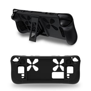 Thickening Silicone Case For Steam Deck With Kickstand Cooling Back Design