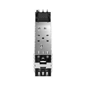 LINK-PP LP21AC02001 SFP 2x1 Cage Connector Press-Fit Through Hole, Right Angle