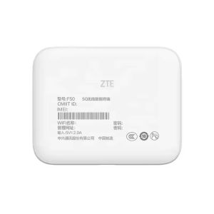 Unlocked ZTE F50 5G Pocket WiFi Router with DL1.6Gb/s Speed and USB 3.0 Type-C
