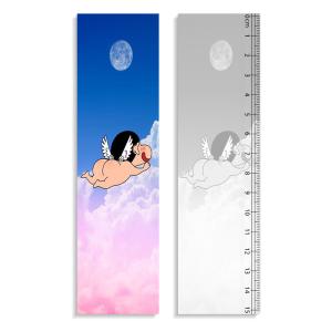 0.9mm PET + 157g Paper 3D Lenticular Ruler Customized Shape Anime Pattern