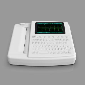 Touch Screen Full Keyboard Electrocardiogram ECG Machine 12 Channel 12 Lead With