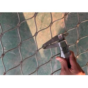 SS316 3mm Rope Test 200KG Weight Ferruled Type Wire Rope Netting for safety use