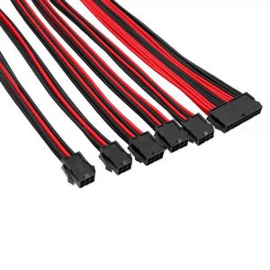 PSU Extension Cable 24 ATX 4+4 EPS 6+2 PCI-E 6 PCI-E 18AWG Softest PET Braided