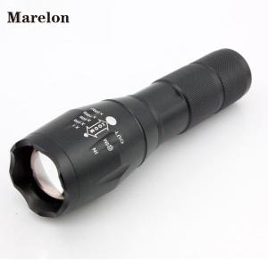 AAA 18650 Battery Flashlight , T6 Aluminum Zoomable Tactical LED Flashlight
