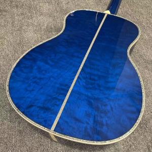 Custom Solid East Indian Rosewood Back Side OM Acoustic Guitar with Double