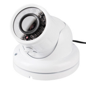 2.8-12mm Optional, 1/4' SHARP CCD Vandal Proof Dome Camera With Auto White