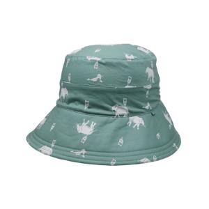 Green Sun Block Sunshade Fisherman Bucket Hat Comfortable Eco Friendly