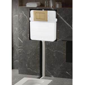 Traditional Style 680x370x830mm One Piece Toilet with Concealed Tank and Auto