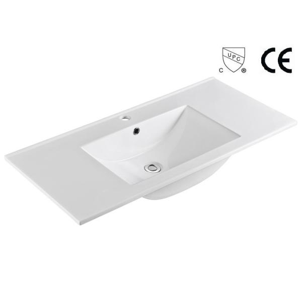 Quality Large American Standard Rectangular Drop In Vanity Sinks Bathroom 900mm wholesale