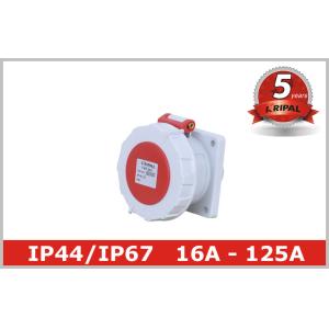 Red 4 Pin 3H Industrial Plugs And Connectors for Reefer Container