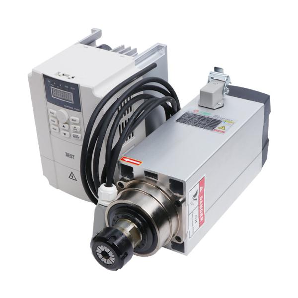 Garment Shop Essential 6KW Air Cooled Square Spindle Motor 120*103mm for CNC
