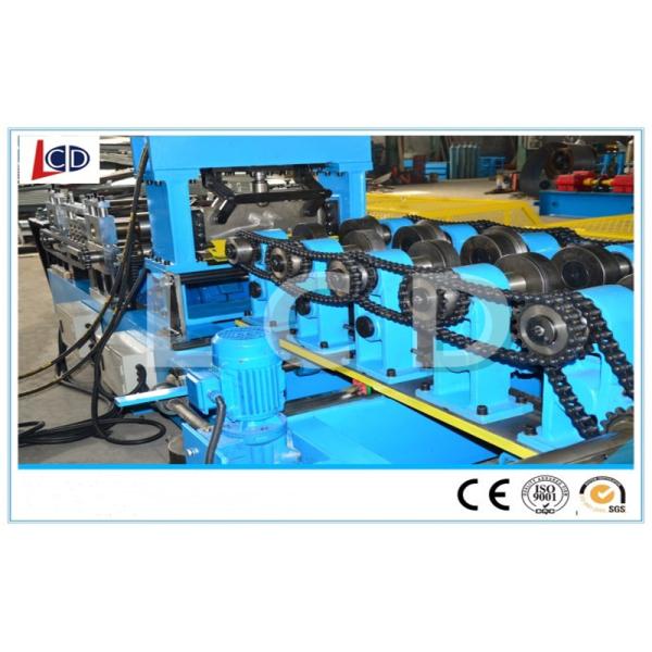 Metal Structure C Channel Roll Forming Machine , PPGI Material C Purlin Machine