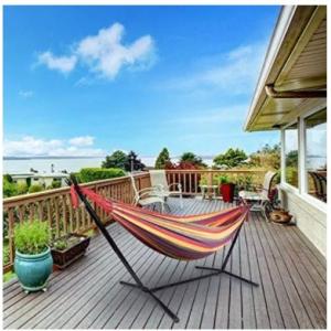 Easy Collapsible Beach Hammock Stand 15.7LBS Capacity For Indoor And Outdoor