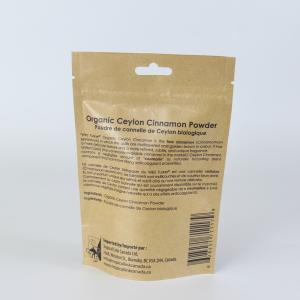 Multifunction Brown Kraft Paper Pouch Seasoning Bag For Powdered Sugar