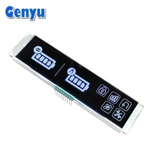 4.5V 9PIN VA LCD Display White Graphics Black Panel Long Strip