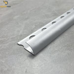 China Alloy 6063 T5 Material Metal Tile Trims 12.5mm Round Aluminium Trim on sale