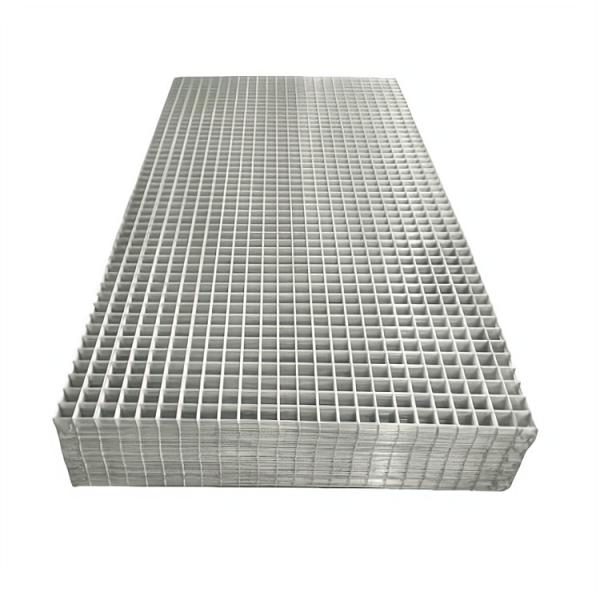 Plain Weave 2 x 2 Silver Hot Dipped Galvanized Welded Wire Mesh Panel for Gabion